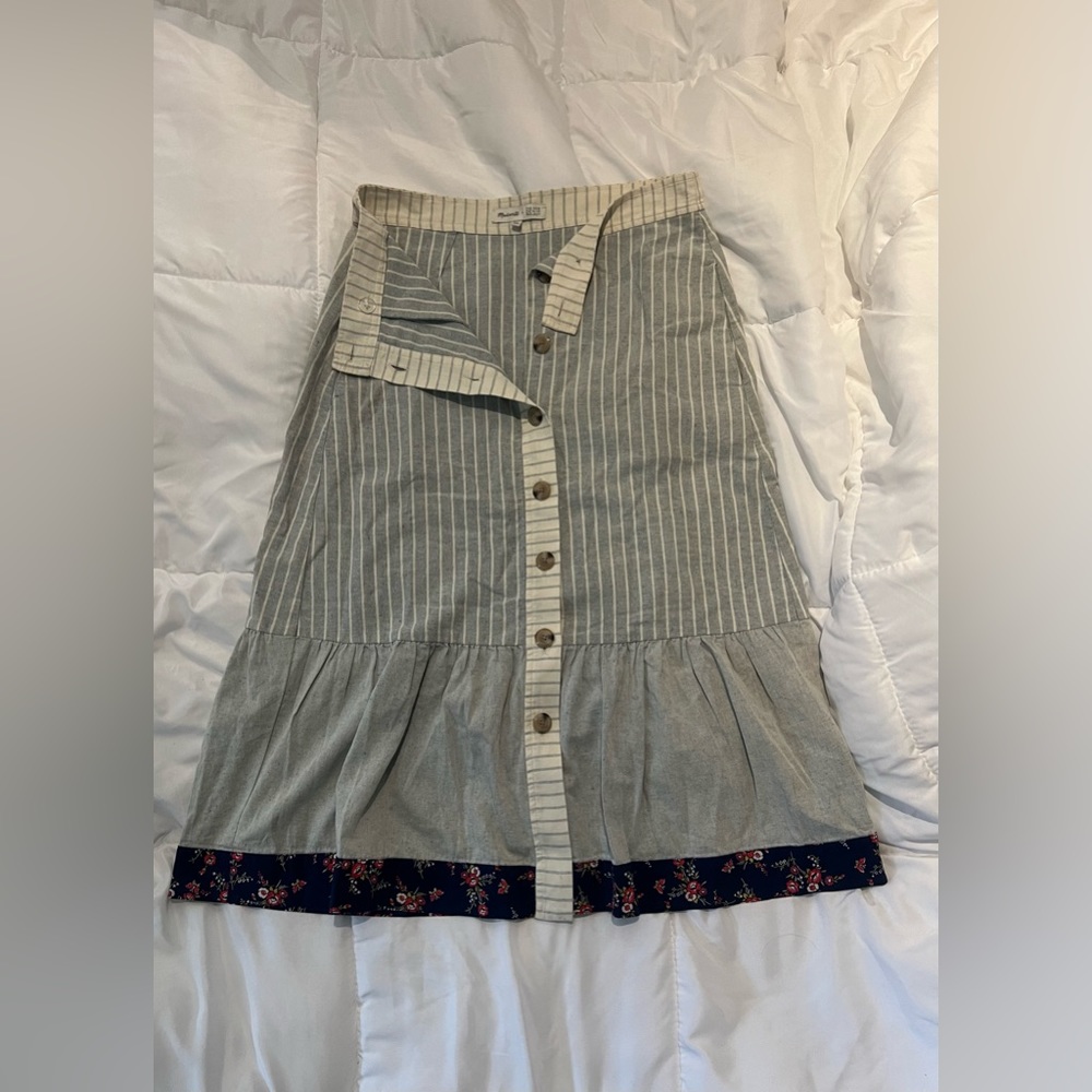 Madewell patchwork skirt size 4